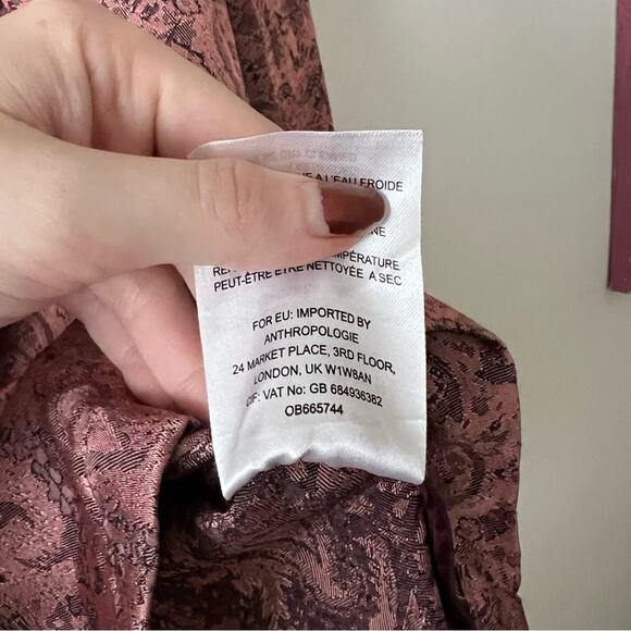 Free People Pink Silky Jacquard Blazer - Picture 9 of 10